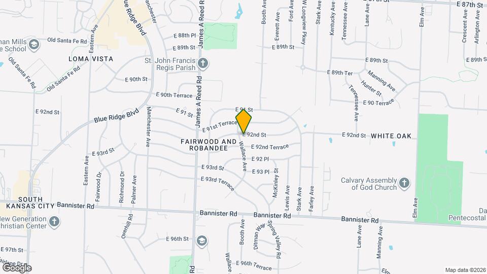 8501 E 92nd St Mapa y Detalles de la Ubicación