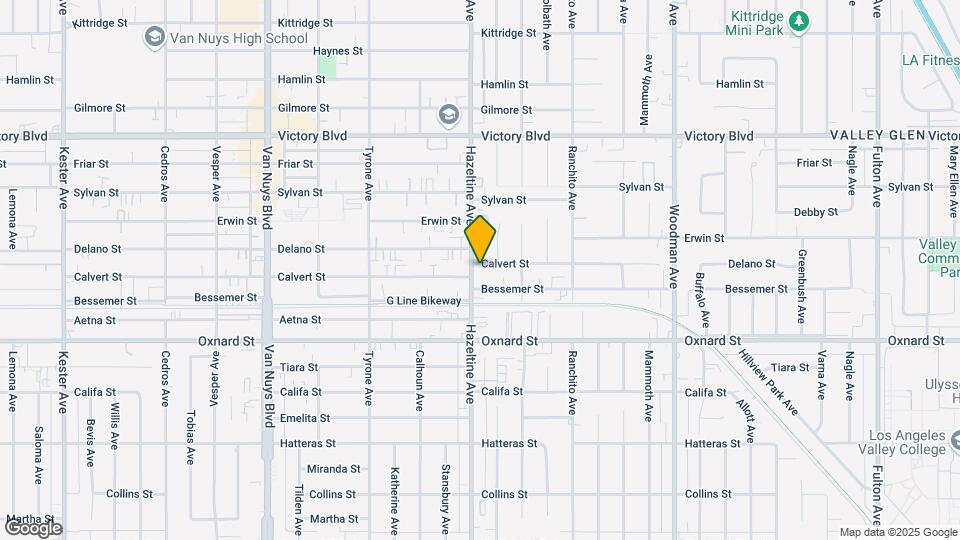 6134 Hazeltine Ave Mapa y Detalles de la Ubicación