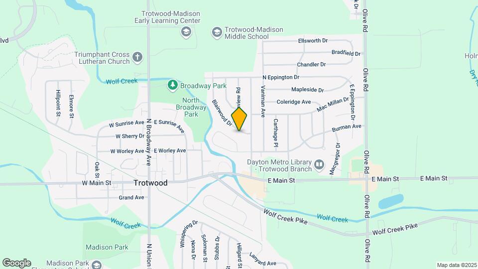 121 Blairwood Dr Map and Location Details