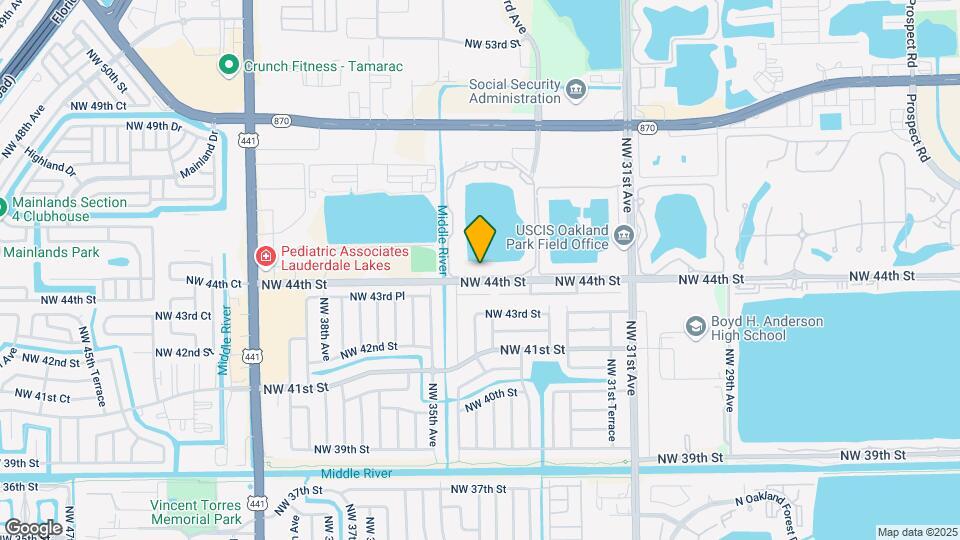 3413 NW 44th St Map and Location Details