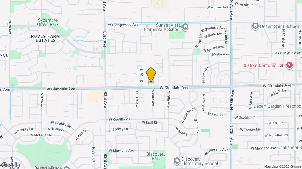 7956 W Glendale Ave Map and Location Details