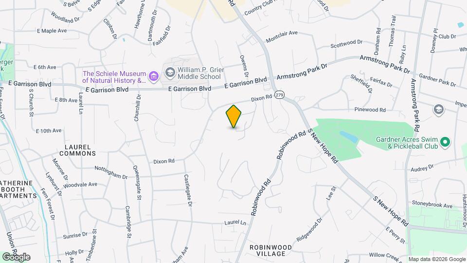 1101 Surry Ln Map and Location Details