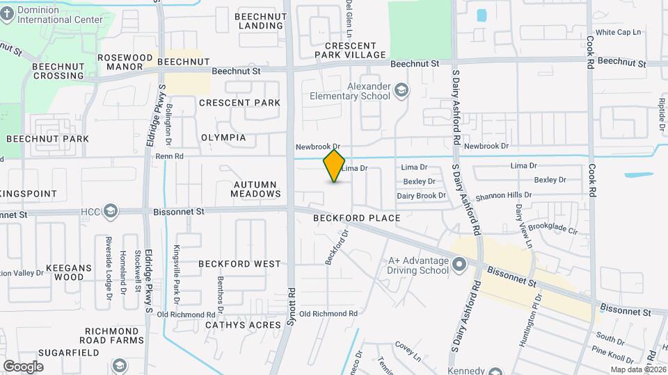 13027 Bacard Ln Map and Location Details