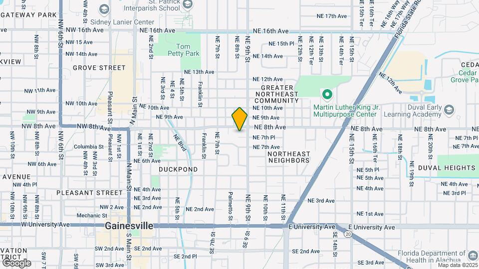 814 NE 7th Pl Map and Location Details