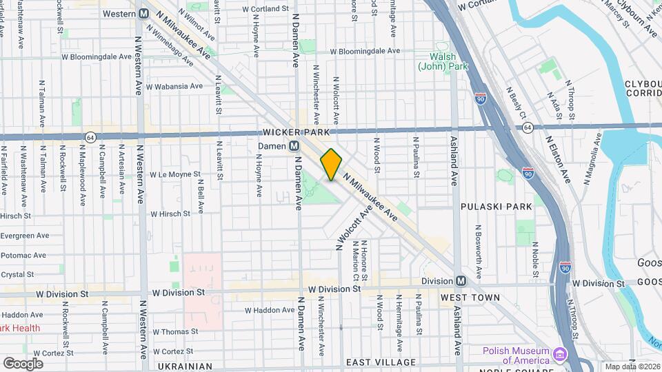 1431 N Wicker Park Ave Map and Location Details