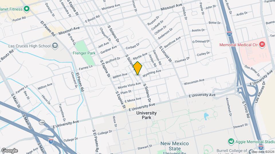 2300 S Solano Dr Map and Location Details