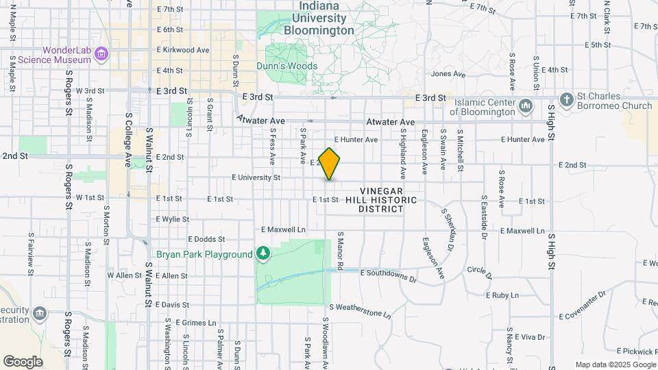 701 S Woodlawn Ave Map and Location Details