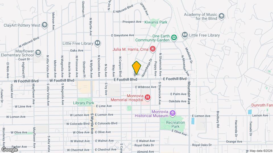 415 E Foothill Blvd Map and Location Details