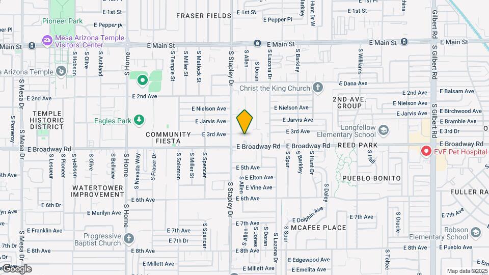 1241 E 3rd Ave Mapa y Detalles de la Ubicación