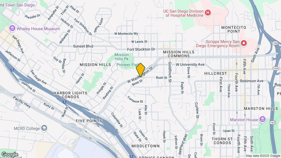 1336 Bush St Map and Location Details