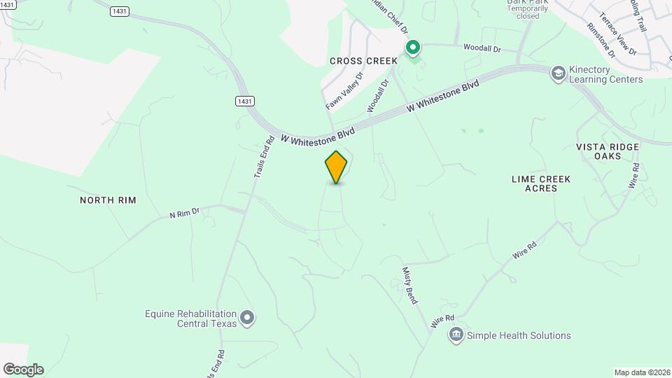 3203 Scenic Valley Dr Map and Location Details