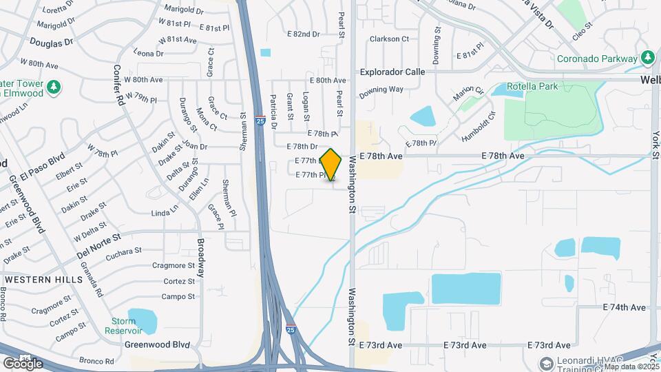 595 E 77th Ave Mapa y Detalles de la Ubicación