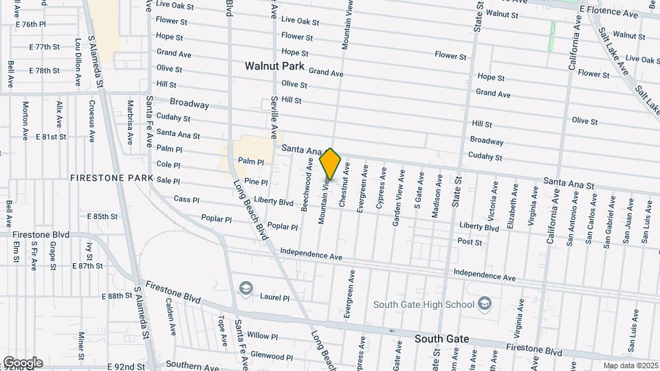 8148 Mountain View Ave Map and Location Details