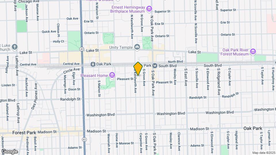 134 S Kenilworth Ave Map and Location Details