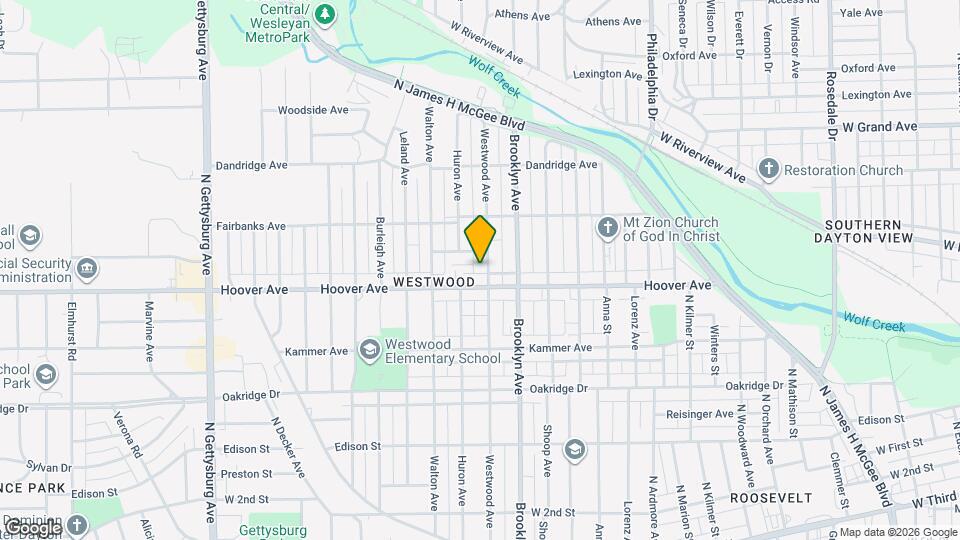 617 Westwood Ave Map and Location Details