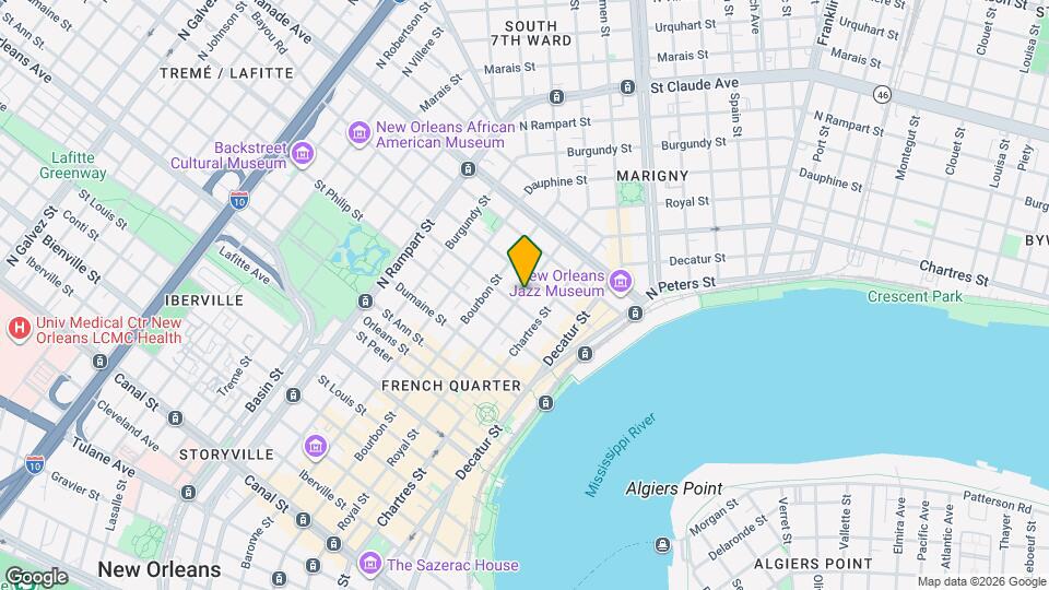 1116 Royal St, Unit A Map and Location Details