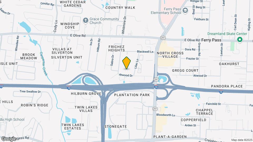 1616 Atwood Dr Map and Location Details