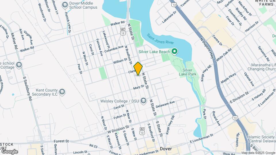 335 N Bradford St Map and Location Details