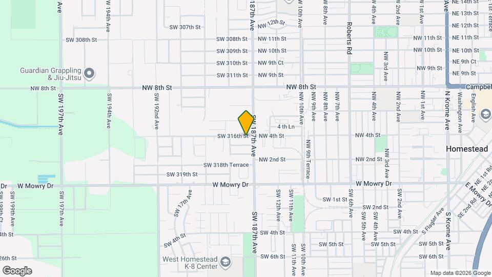 18720 SW 316th St Mapa y Detalles de la Ubicación