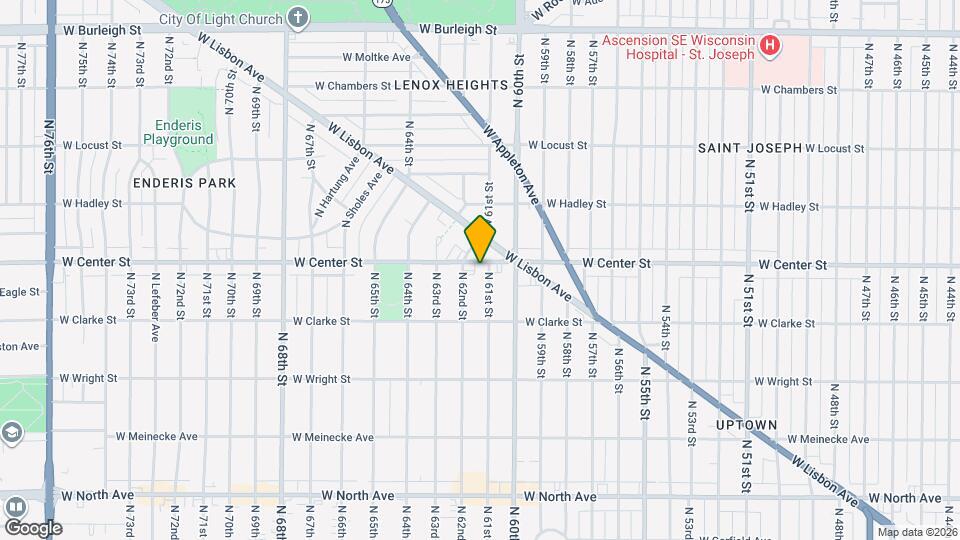 6107 W Center St Map and Location Details