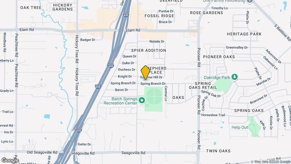 12417 Spring Branch Dr Map and Location Details