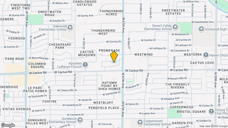 6778 W Wethersfield Rd Map and Location Details