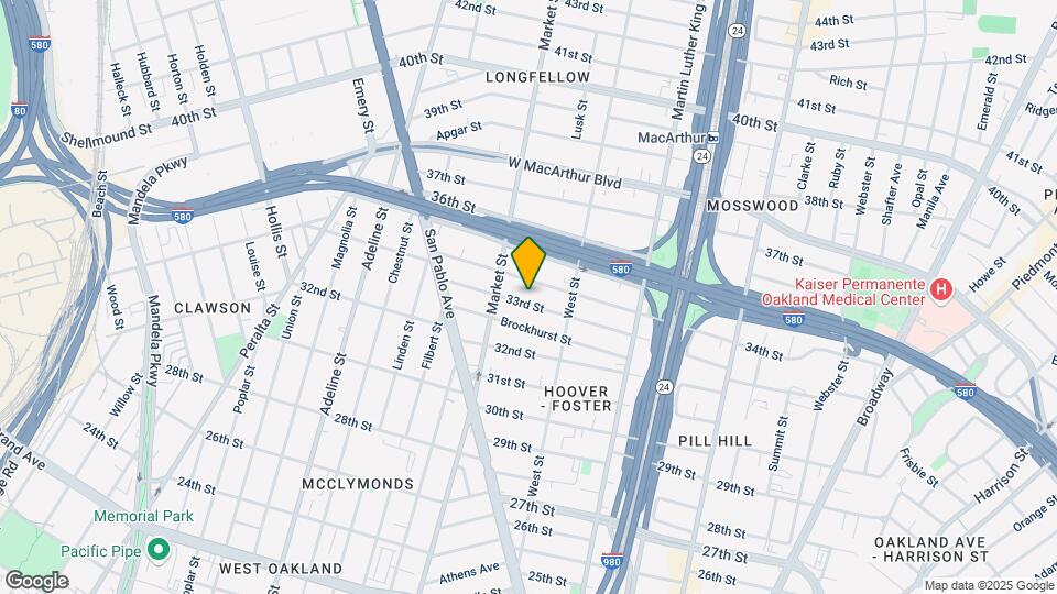 854 33rd St Map and Location Details