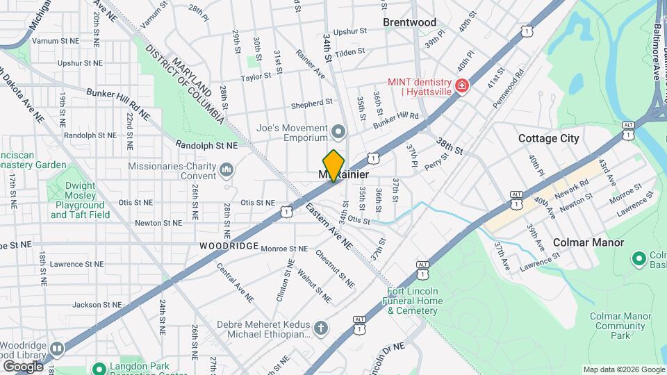 3307 Rhode Island Ave Map and Location Details