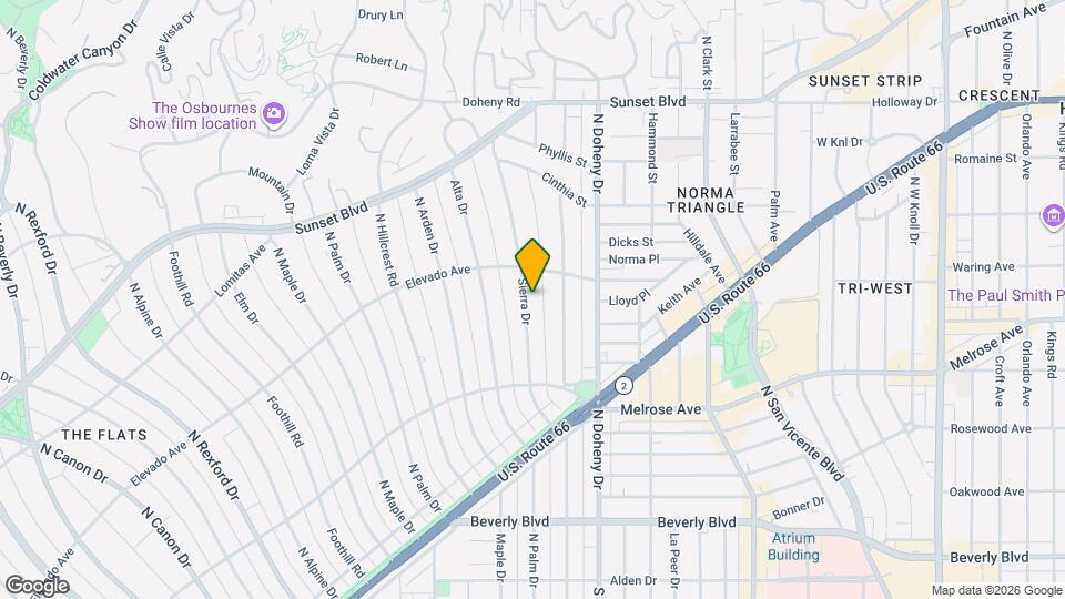 628 Sierra Dr Map and Location Details