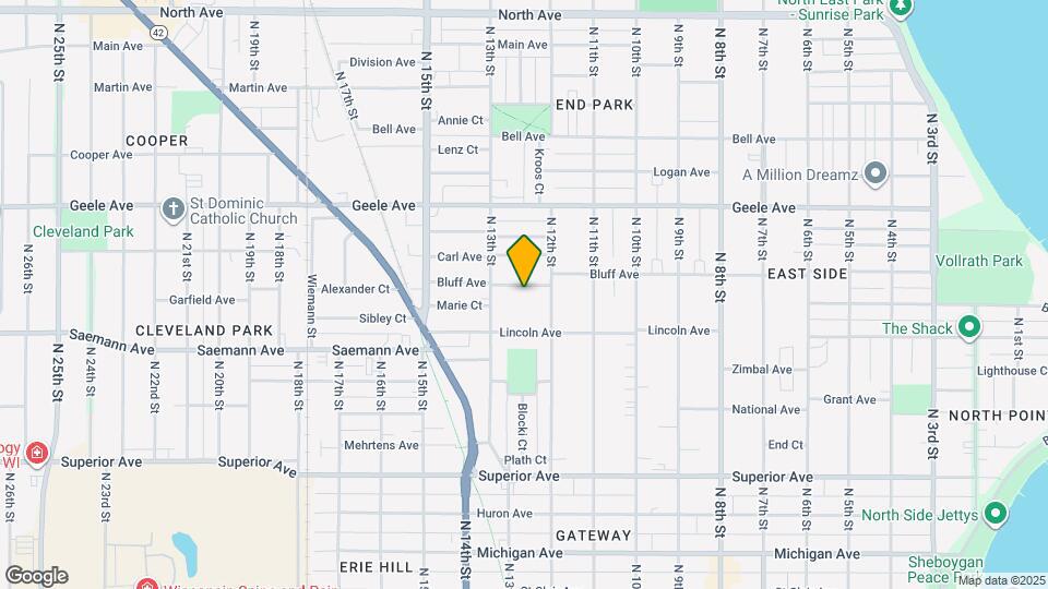 1227 Bluff Ave, Unit 1227 Bluff Avenue Map and Location Details