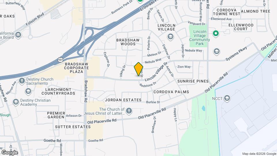 9849 Lincoln Village Dr Map and Location Details