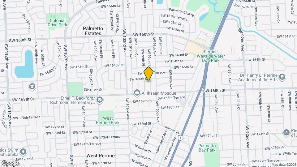 16624 SW 99th Ct Map and Location Details