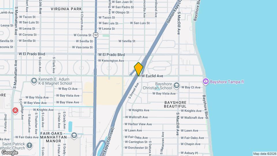 3206 W Euclid Ave Mapa y Detalles de la Ubicación