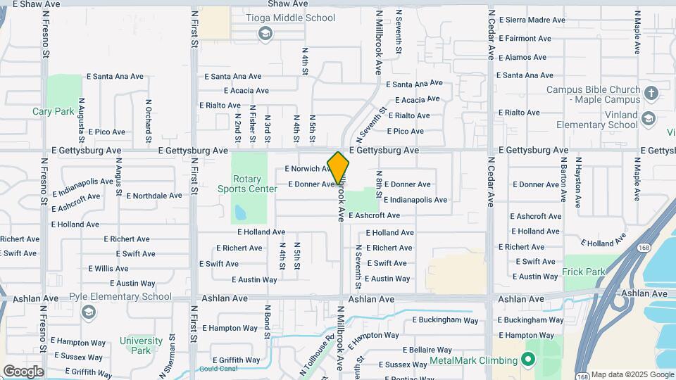 3654 E Donner Ave Mapa y Detalles de la Ubicación