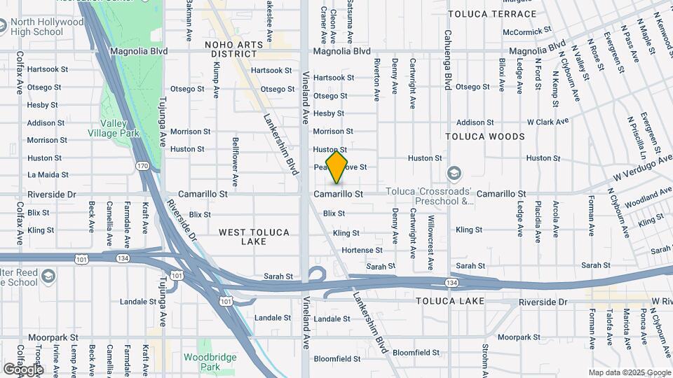 10907 Camarillo St, Unit 10907 Map and Location Details