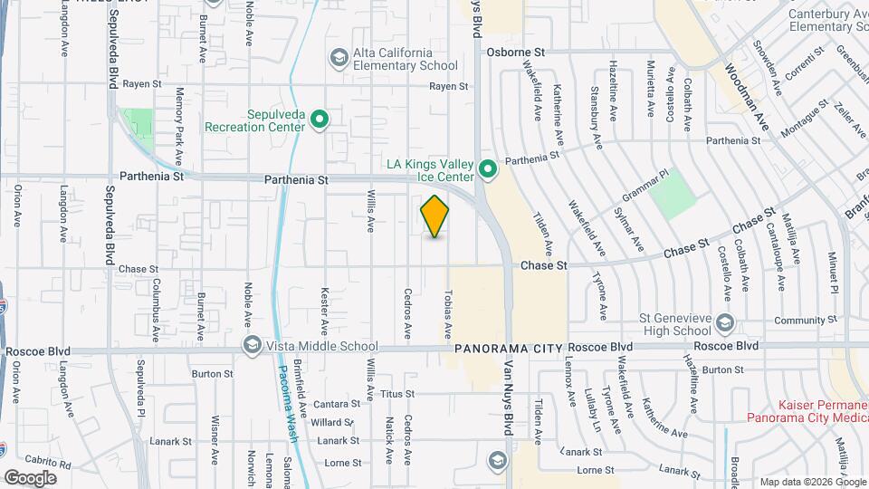 8525 Tobias Ave Map and Location Details