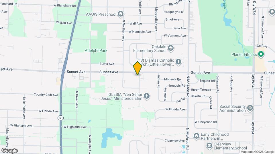 2128 N Frolic Ave Map and Location Details