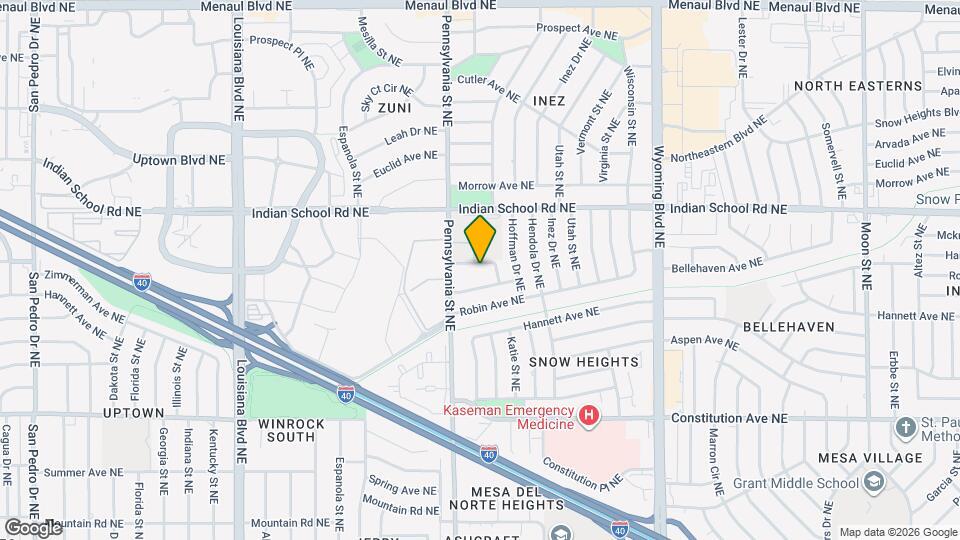 7724 Mcknight Ave NE Map and Location Details
