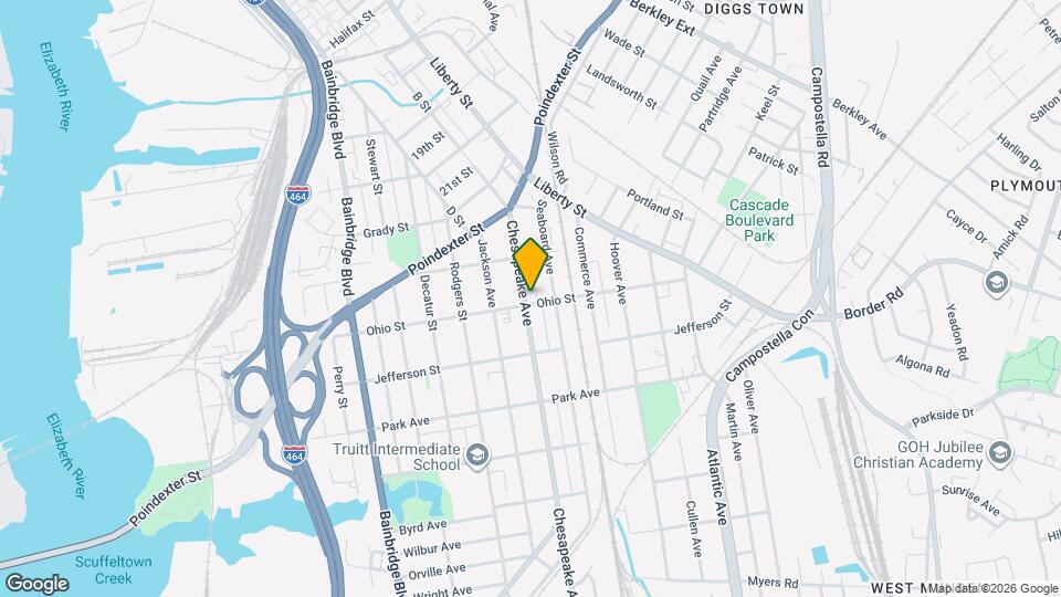 1143 Chesapeake Ave, Unit 1 Map and Location Details