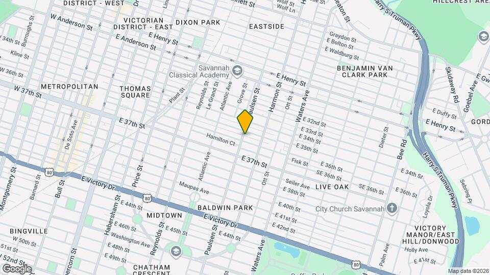 1908 Paulsen St Map and Location Details