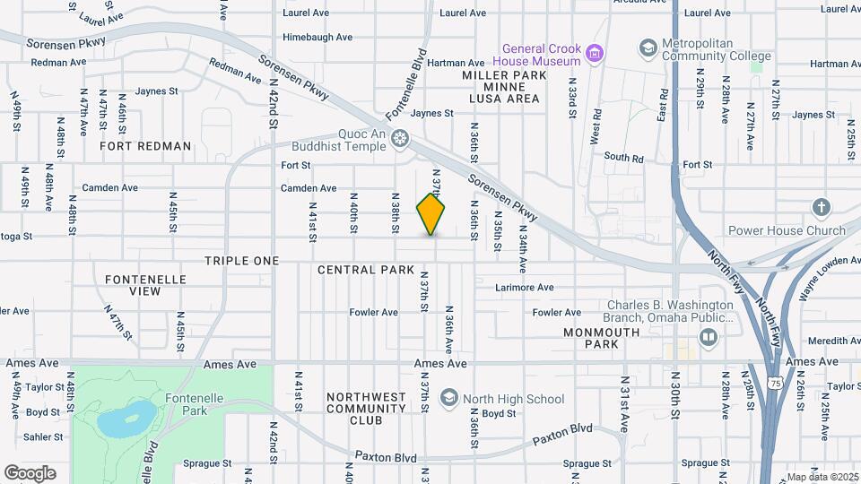 3701 Saratoga St Map and Location Details