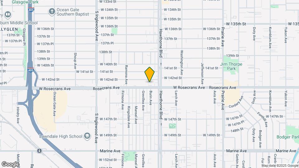 4453 Rosecrans Ave Map and Location Details