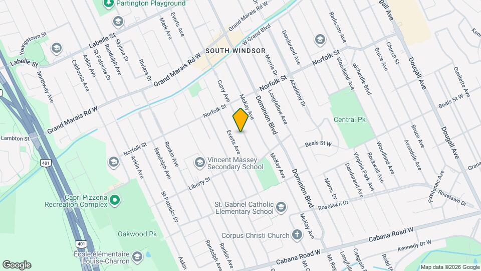 3295 Curry Ave Map and Location Details