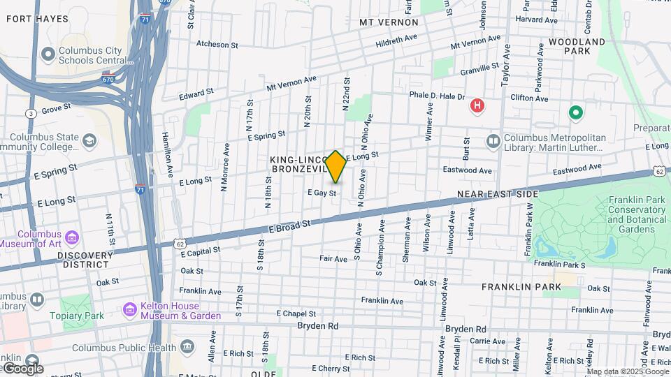 57 N 22nd St Map and Location Details