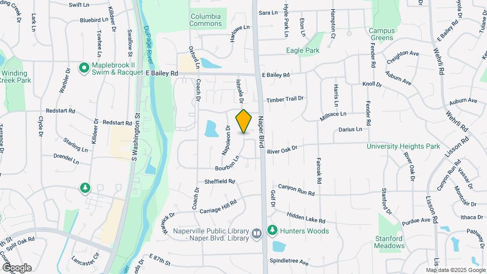 651 Bourbon Ln Map and Location Details