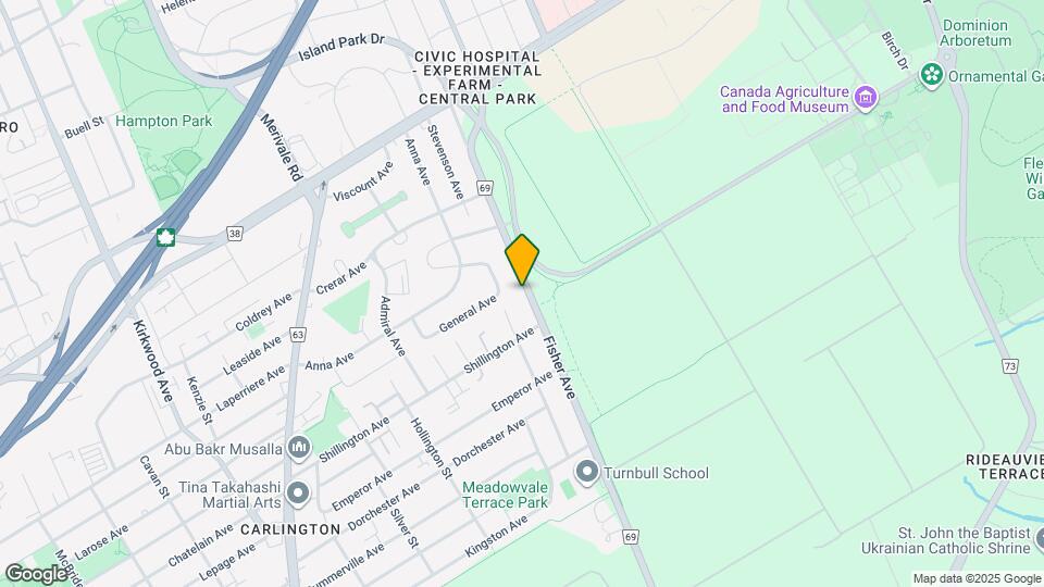 958 Fisher Ave Map and Location Details