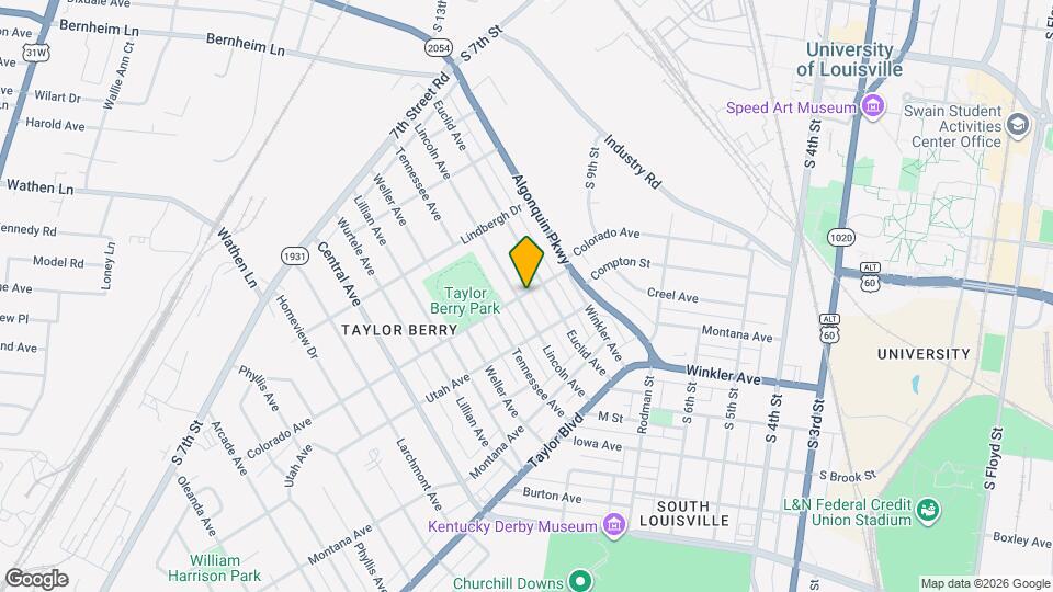 1127 Lincoln Ave Map and Location Details