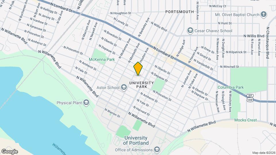 5406 N Syracuse St Map and Location Details