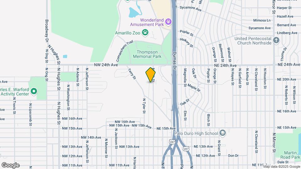 1619 N Polk St Map and Location Details