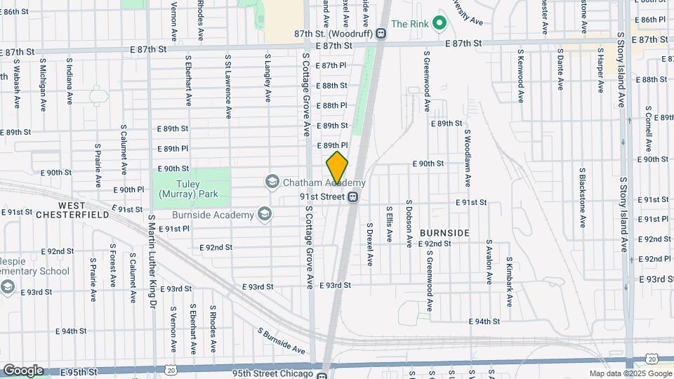 9034 S Dauphin Ave Map and Location Details